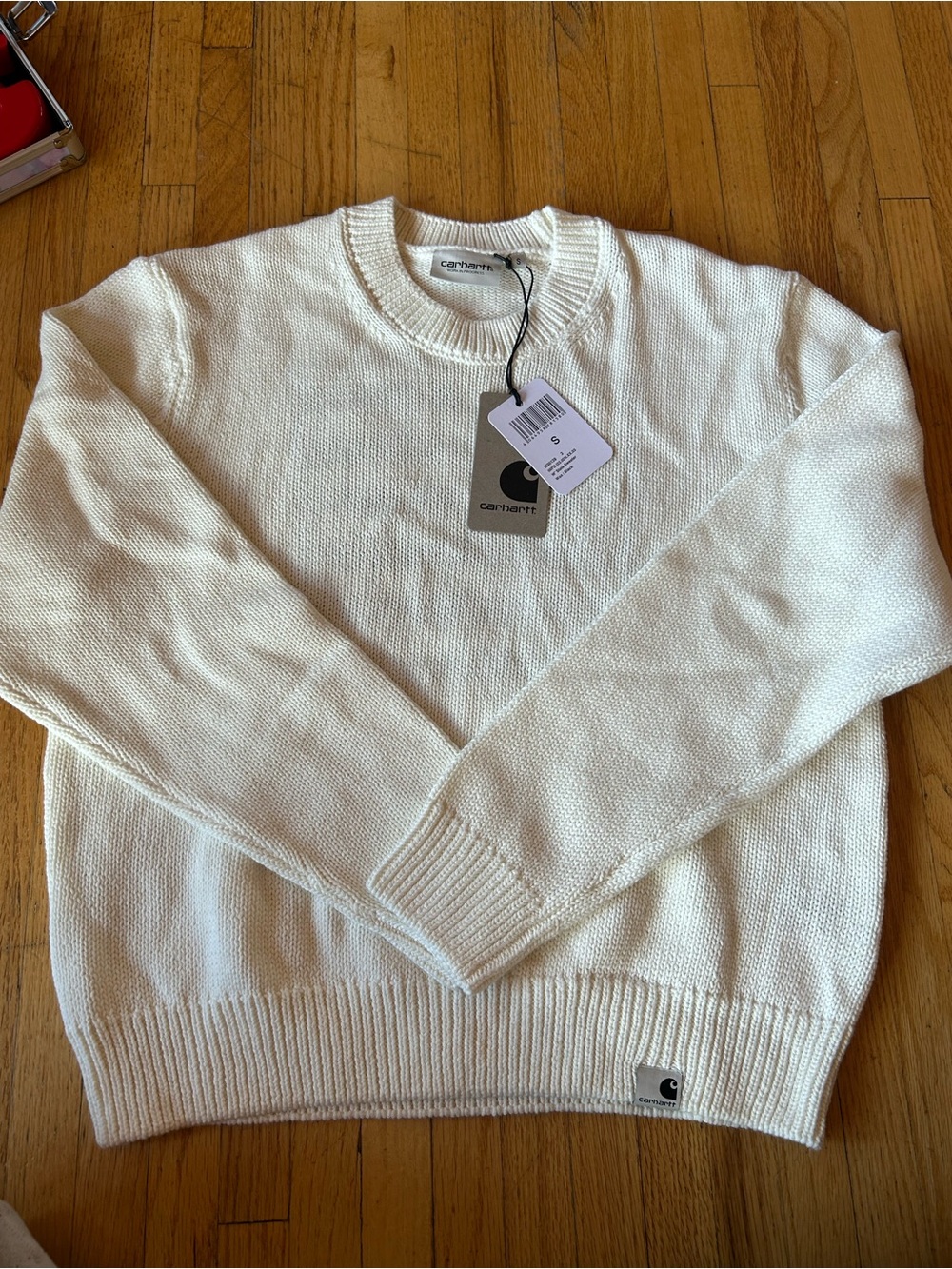 Carhartt women’s Cream Crewneck Sweater